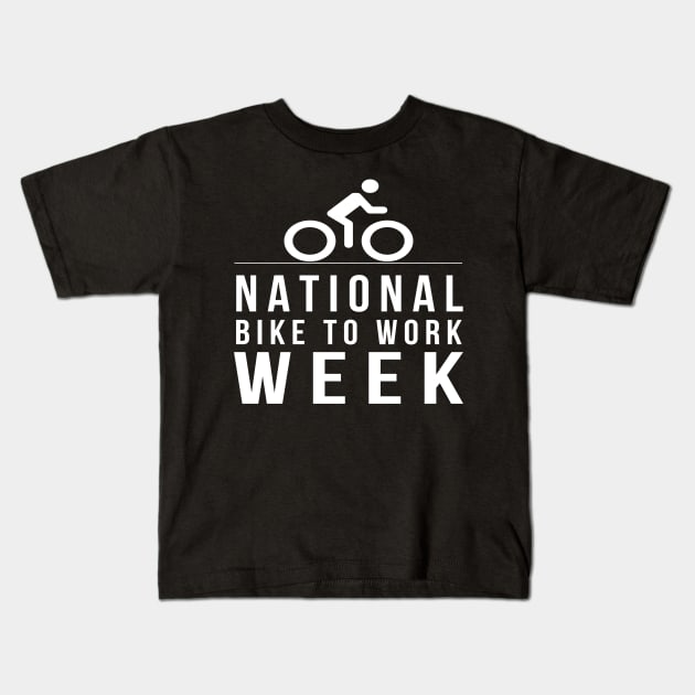 National Bike Week 2018 Kids T-Shirt by studiokrk